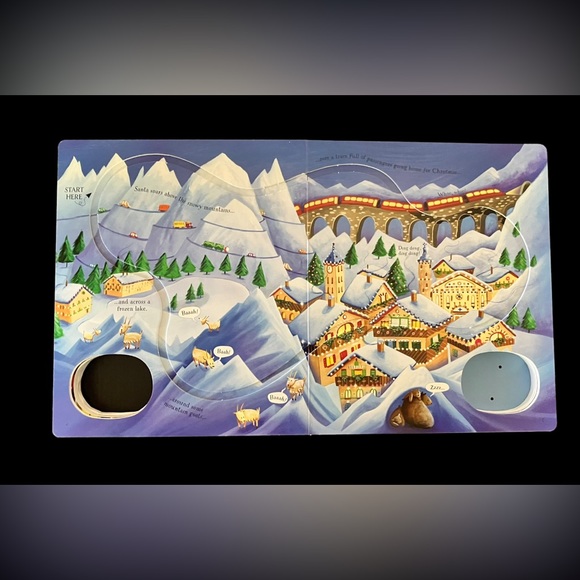 Usborne Pull-Back Busy Santa Book with Sleigh Cart Like New, used once - Picture 8 of 17